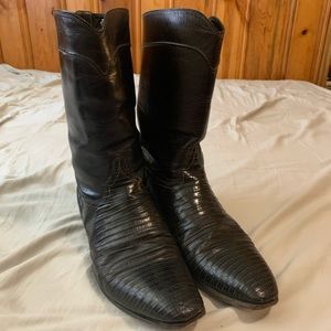 Justin Iguana Leather Boots